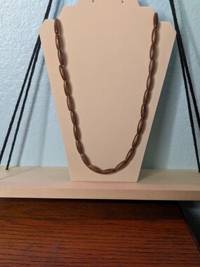 Job's Tears Necklace - Vintage Sacred Wood Meditation Prayer Strand Necklace